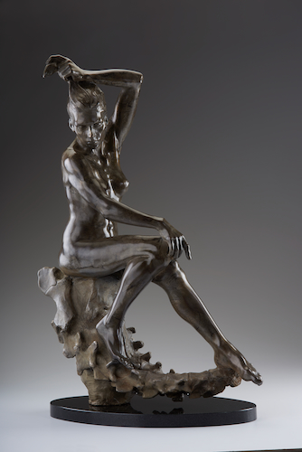 Click to view detail for S039 Backbone Bronze Sculpture 